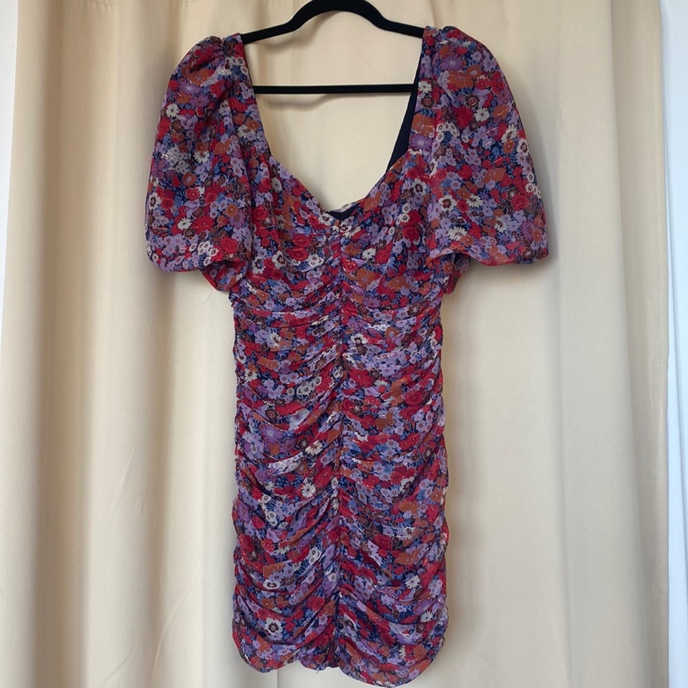 Zara Puff Sleeve Floral Dress